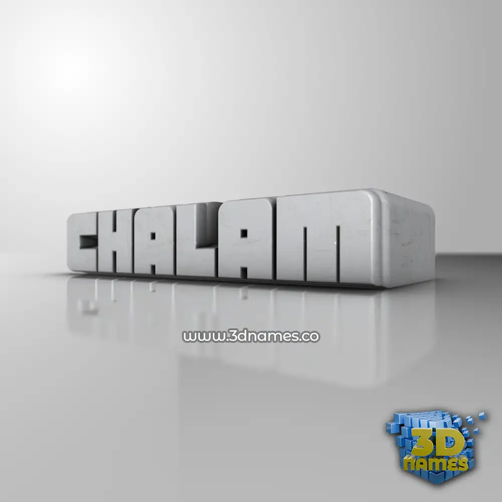 chalam in White Metro style - 3D name wallpaper
