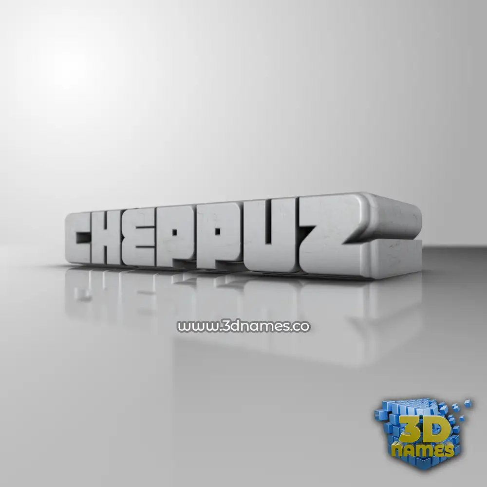 cheppuz in White Metro style - 3D name wallpaper