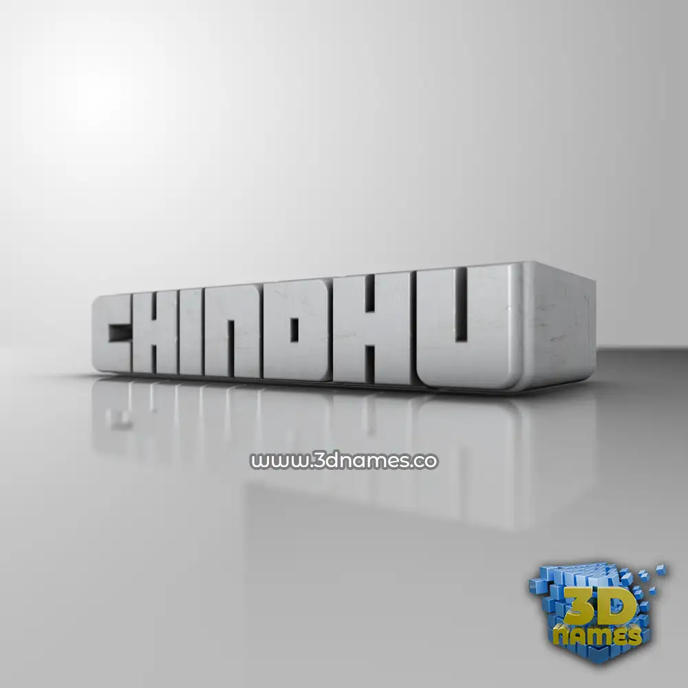 chindhu in White Metro style - 3D name wallpaper