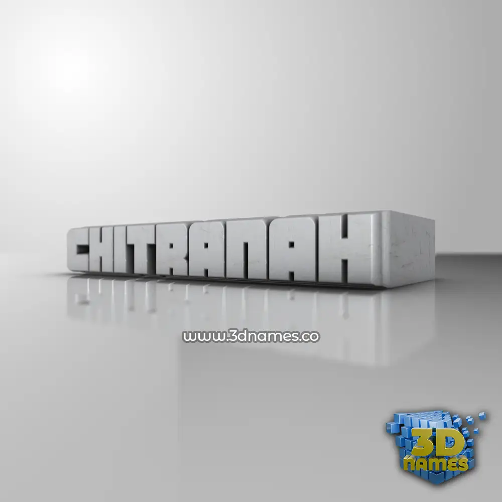 chitranah in White Metro style - 3D name wallpaper