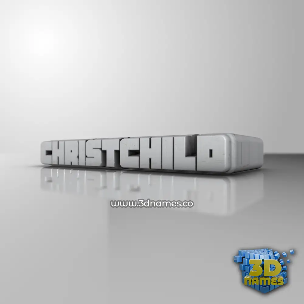christchild in White Metro style - 3D name wallpaper