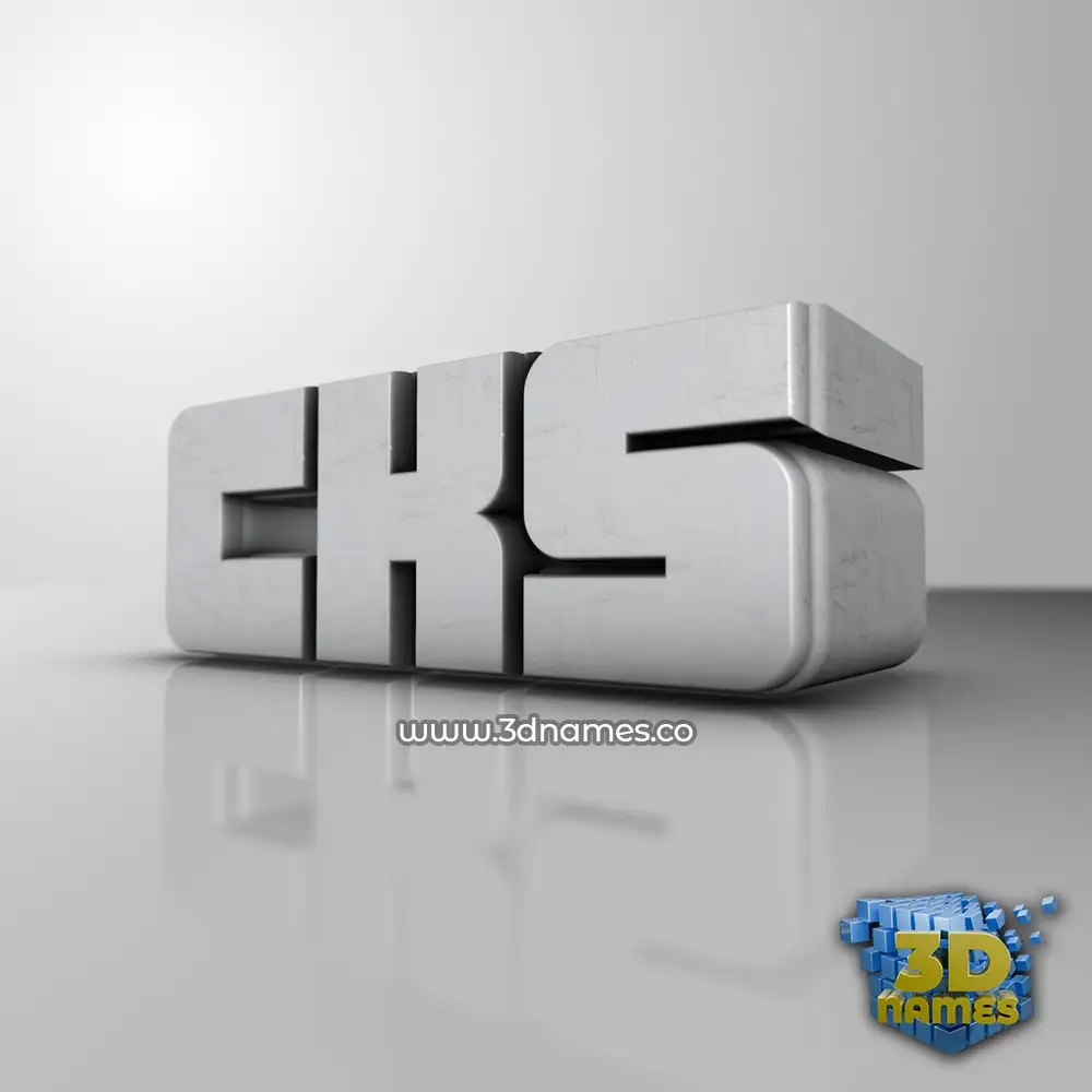 cks in White Metro style - 3D name wallpaper
