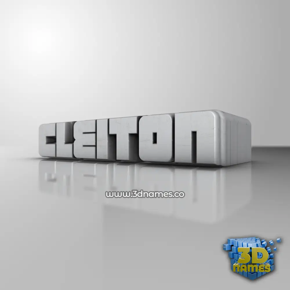 cleiton in White Metro style - 3D name wallpaper