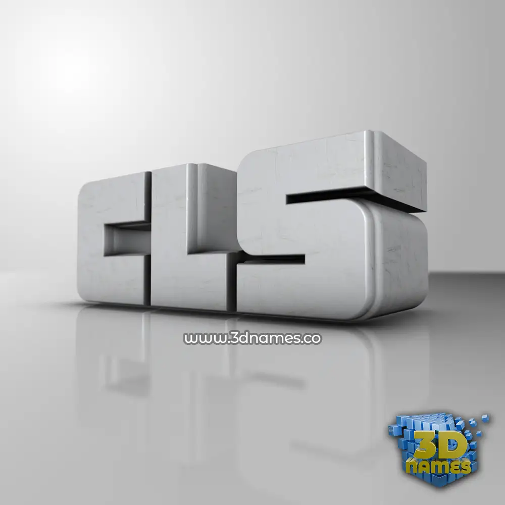 cls in White Metro style - 3D name wallpaper