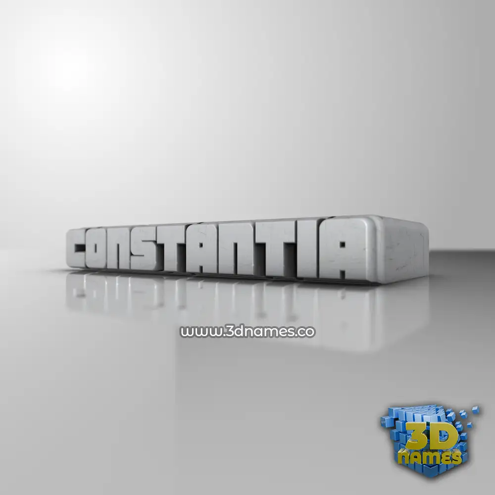 constantia in White Metro style - 3D name wallpaper