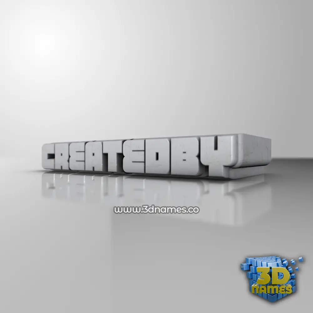 createdby in White Metro style - 3D name wallpaper