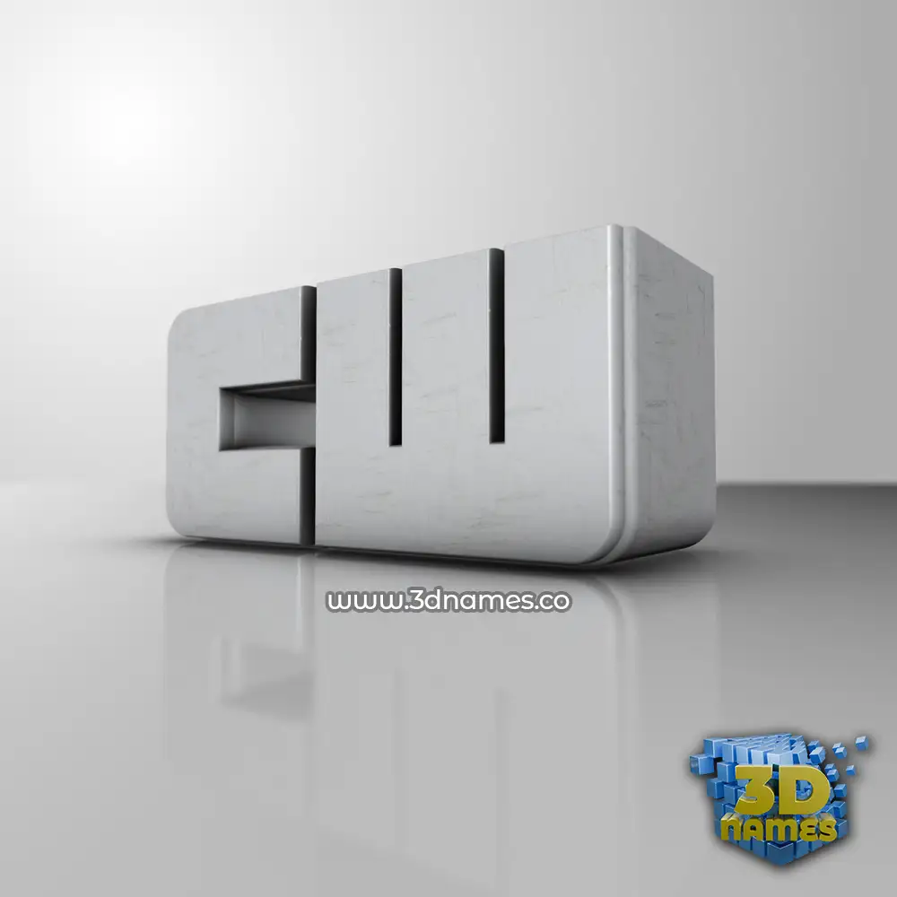 cw in White Metro style - 3D name wallpaper