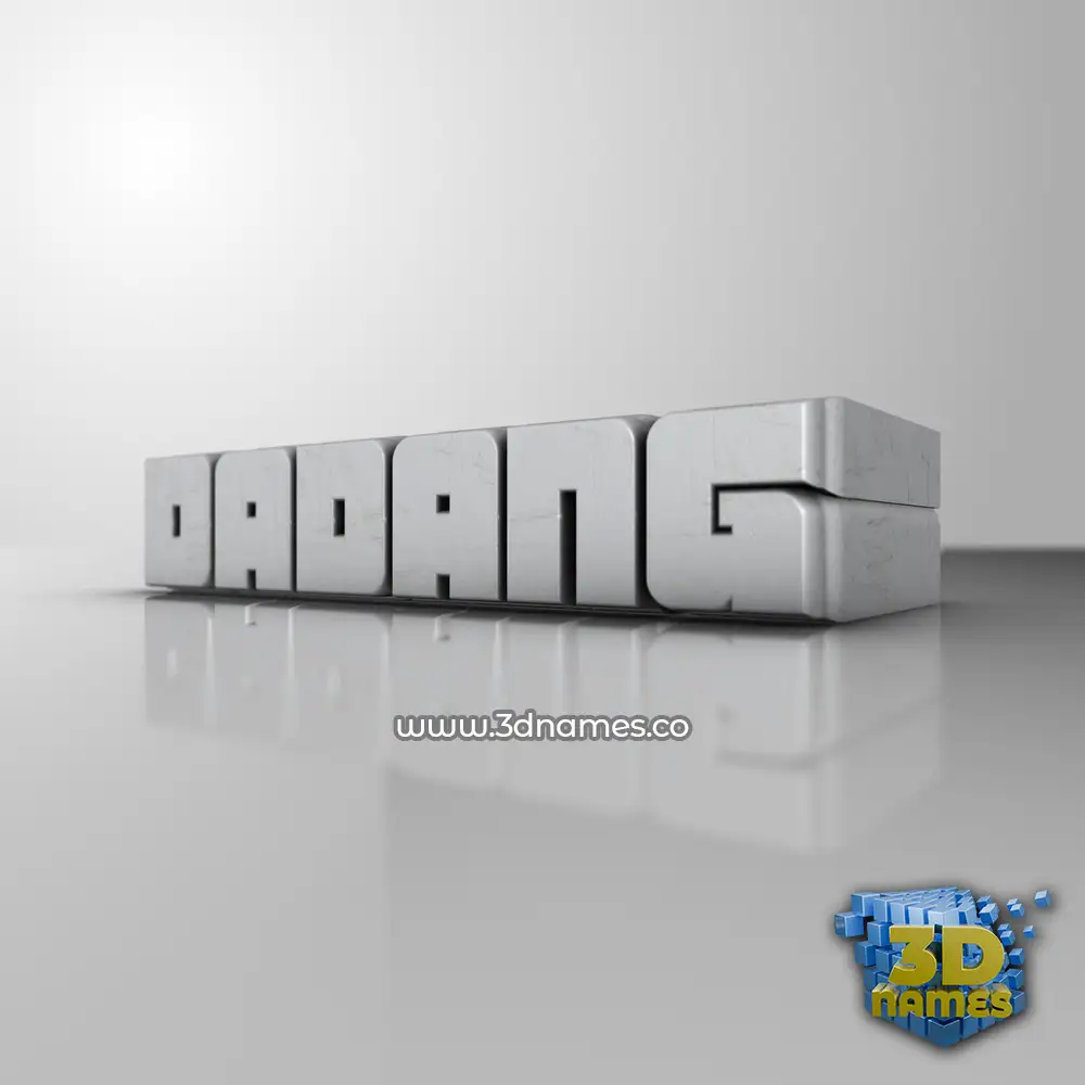 dadang in White Metro style - 3D name wallpaper