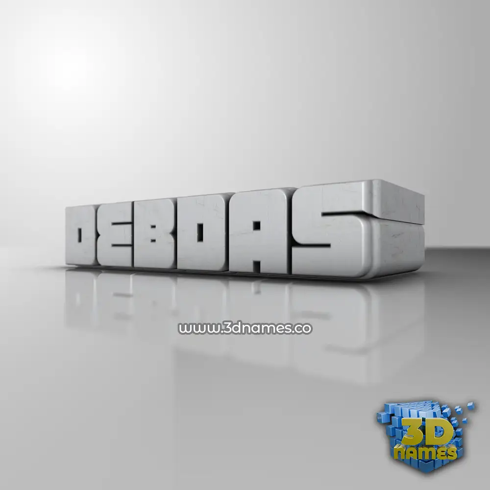 debdas in White Metro style - 3D name wallpaper