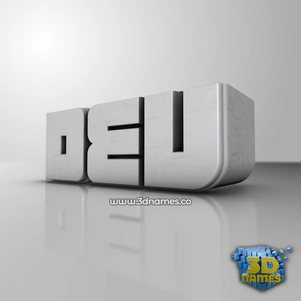 dev in White Metro style - 3D name wallpaper