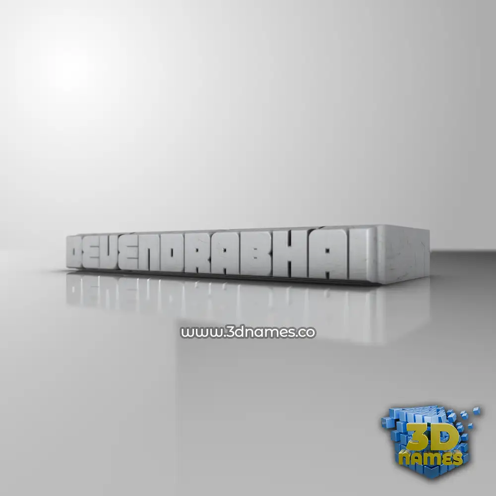 devendrabhai in White Metro style - 3D name wallpaper