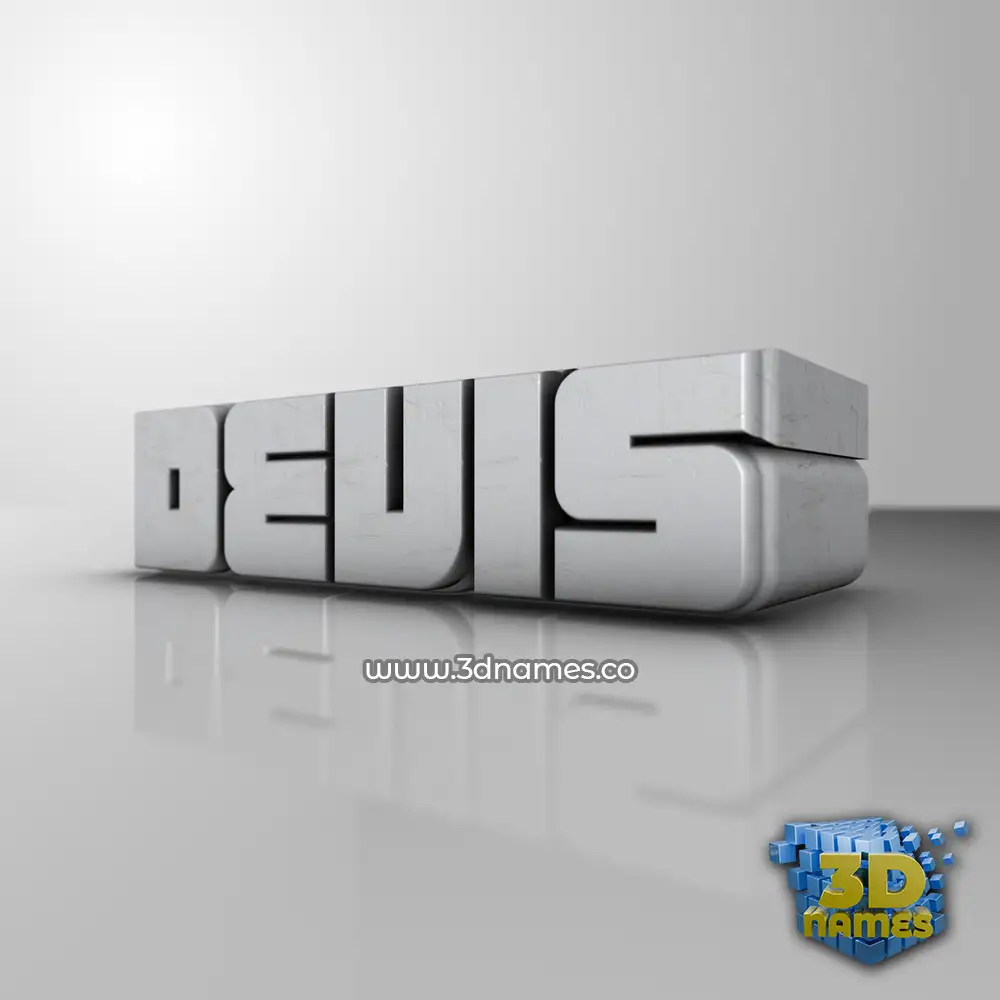 devis in White Metro style - 3D name wallpaper