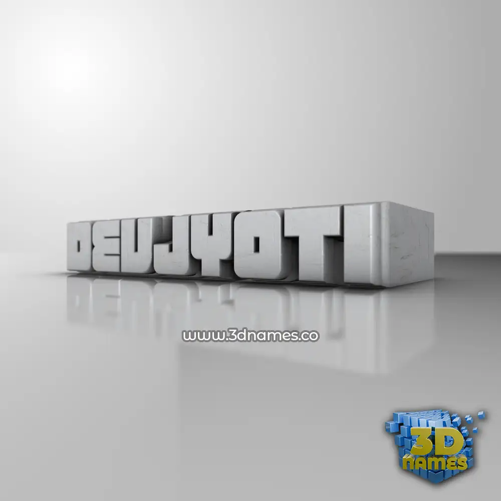 devjyoti in White Metro style - 3D name wallpaper