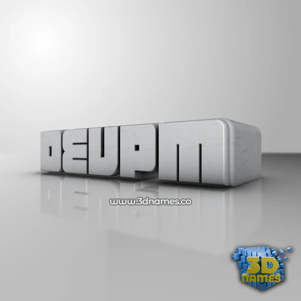 devpm in White Metro style - 3D name wallpaper