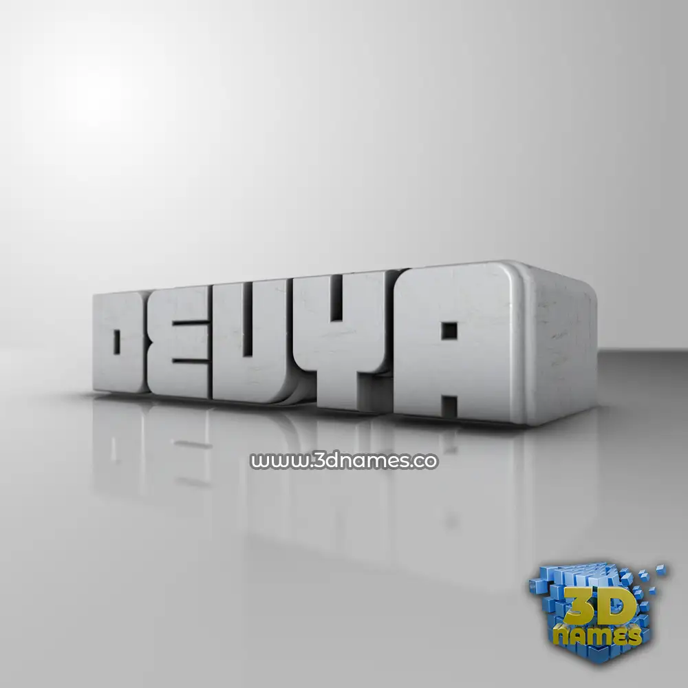 devya in White Metro style - 3D name wallpaper