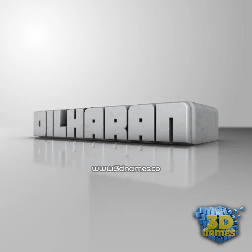 dilharan in White Metro style - 3D name wallpaper