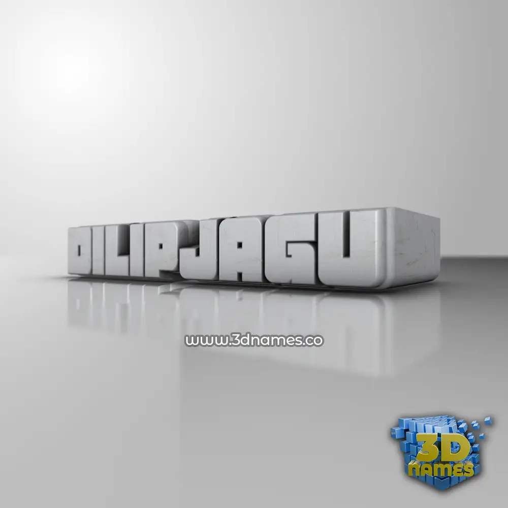 dilipjagu in White Metro style - 3D name wallpaper