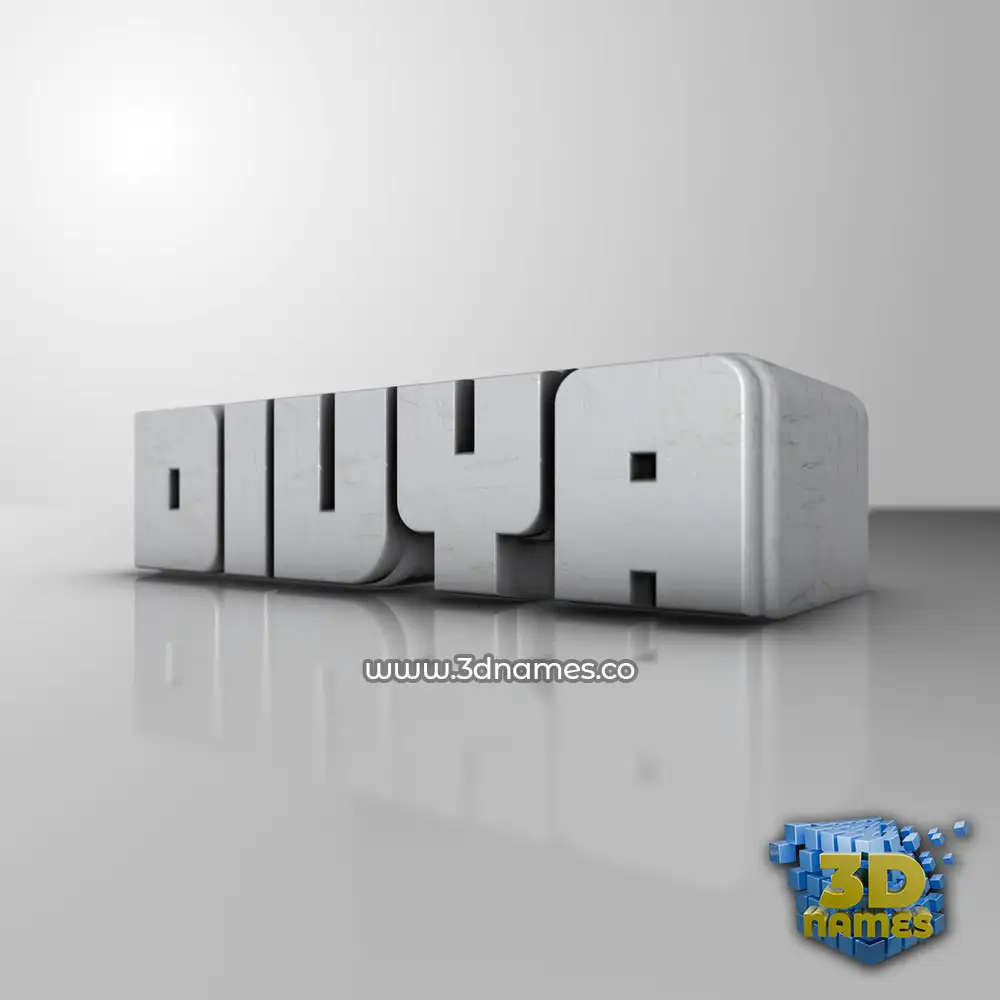 divya in White Metro style - 3D name wallpaper