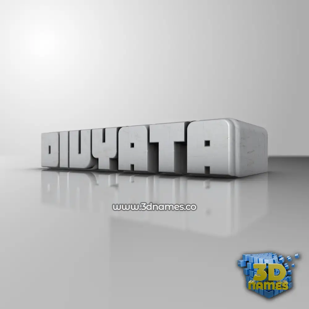 divyata in White Metro style - 3D name wallpaper