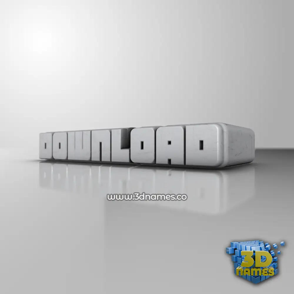download in White Metro style - 3D name wallpaper