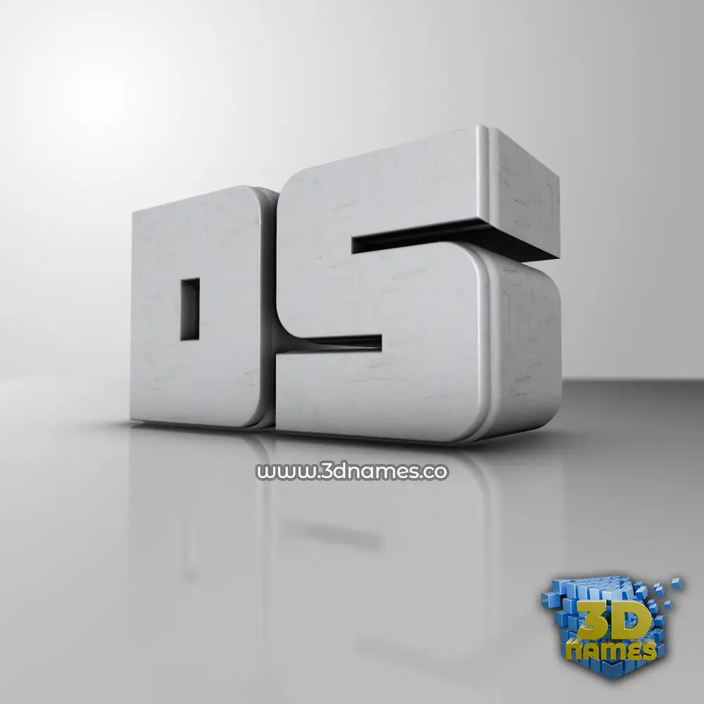 ds in White Metro style - 3D name wallpaper