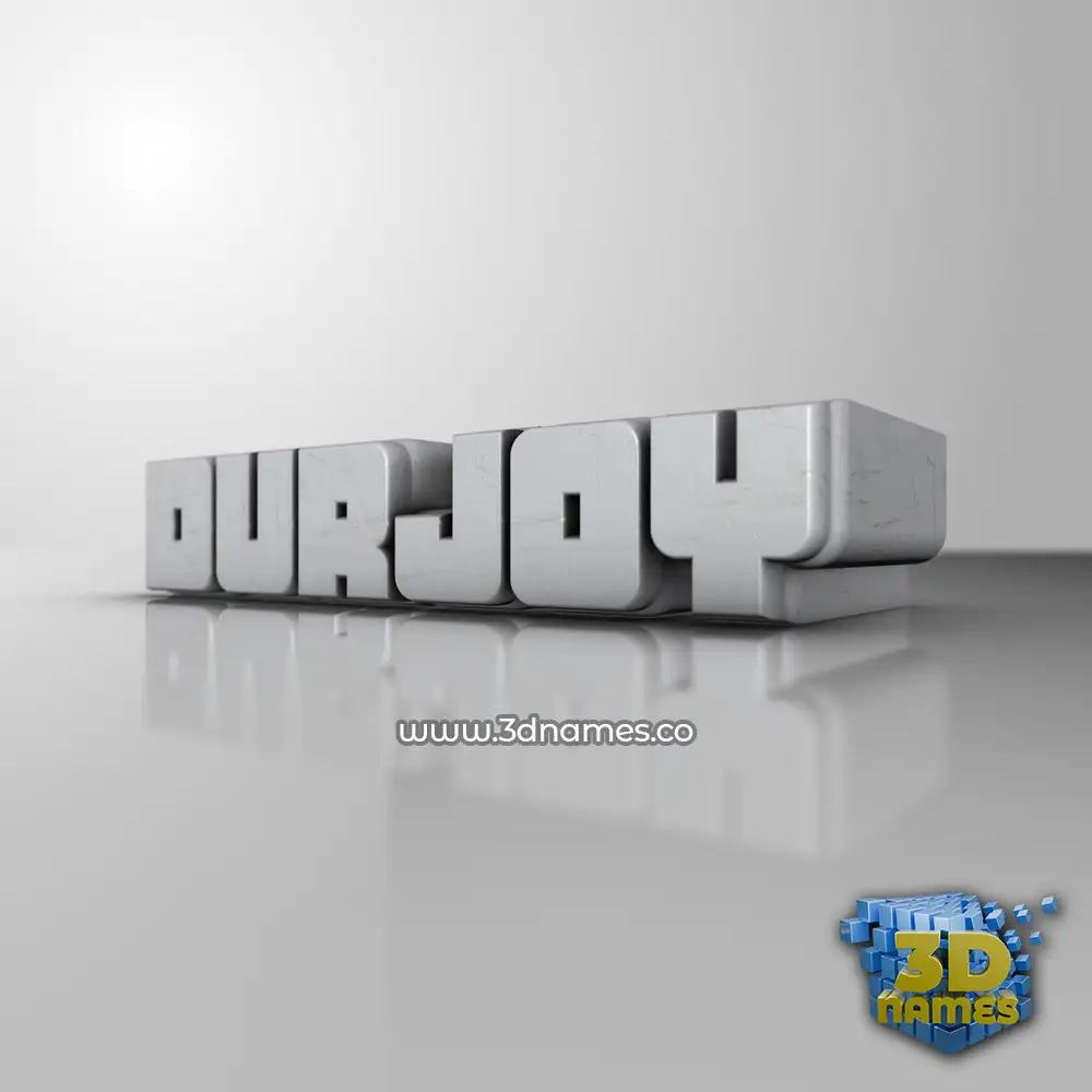 durjoy in White Metro style - 3D name wallpaper