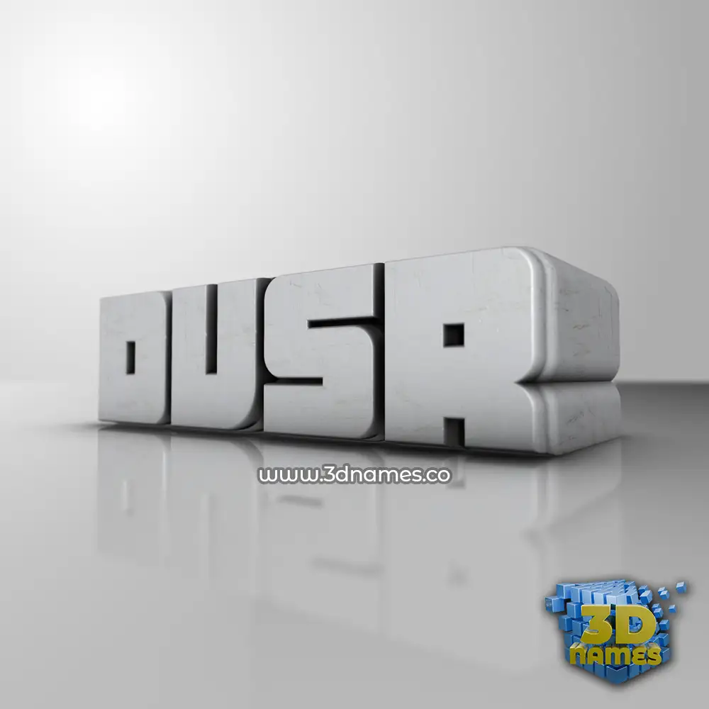 dvsr in White Metro style - 3D name wallpaper