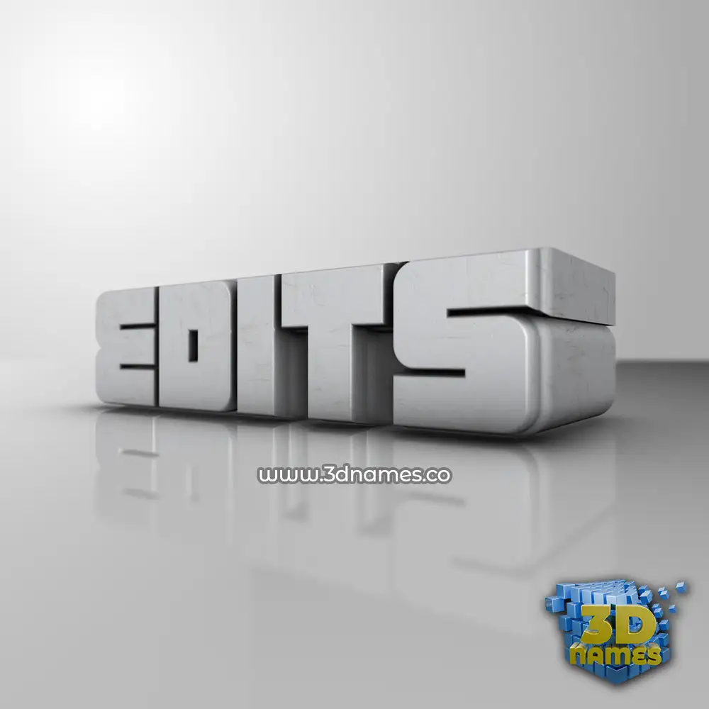 edits in White Metro style - 3D name wallpaper