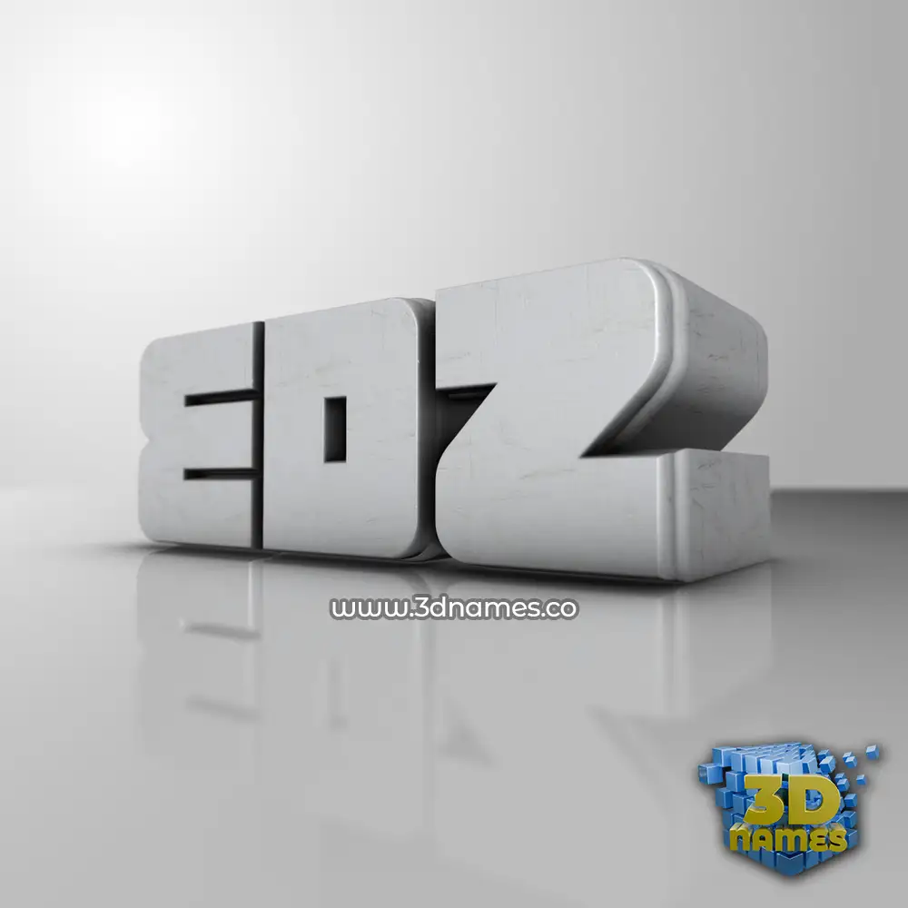 edz in White Metro style - 3D name wallpaper
