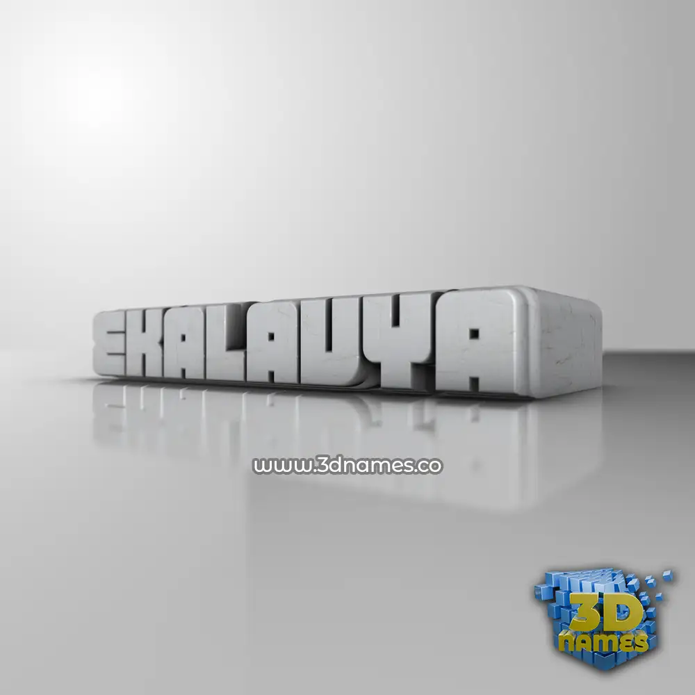 ekalavya in White Metro style - 3D name wallpaper