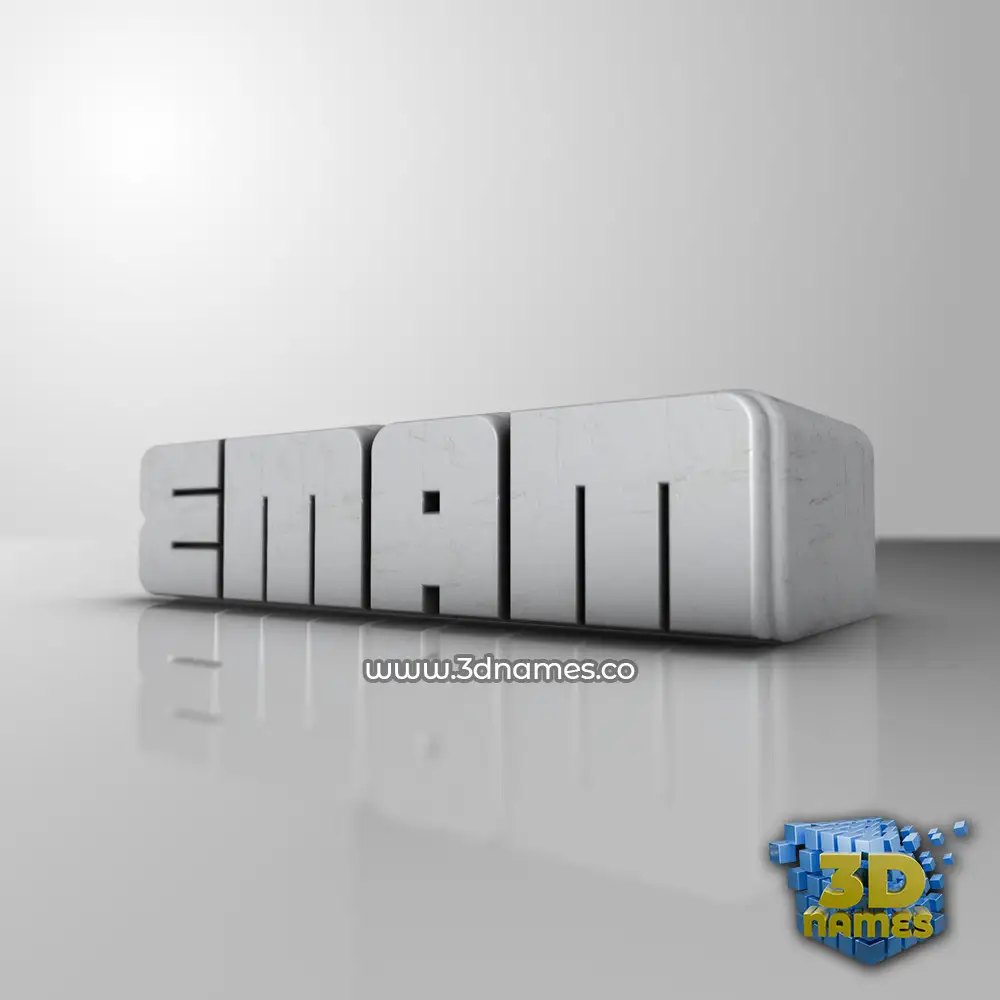 emam in White Metro style - 3D name wallpaper