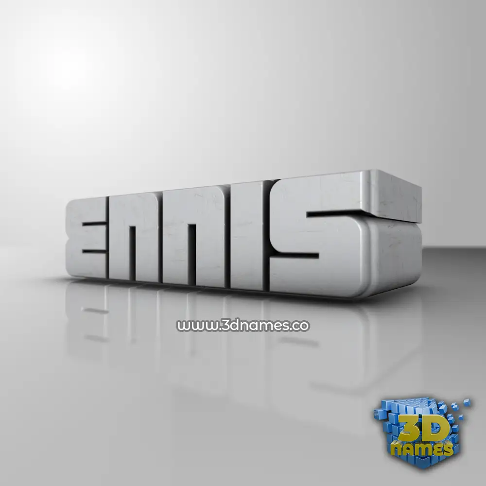 ennis in White Metro style - 3D name wallpaper