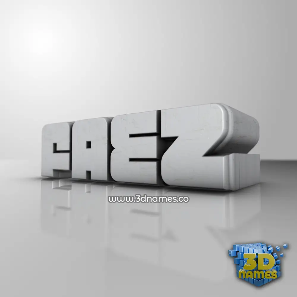 faez in White Metro style - 3D name wallpaper