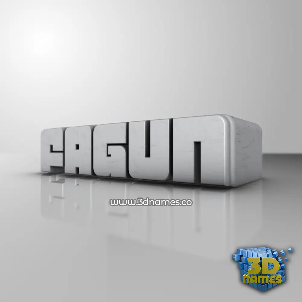 fagun in White Metro style - 3D name wallpaper
