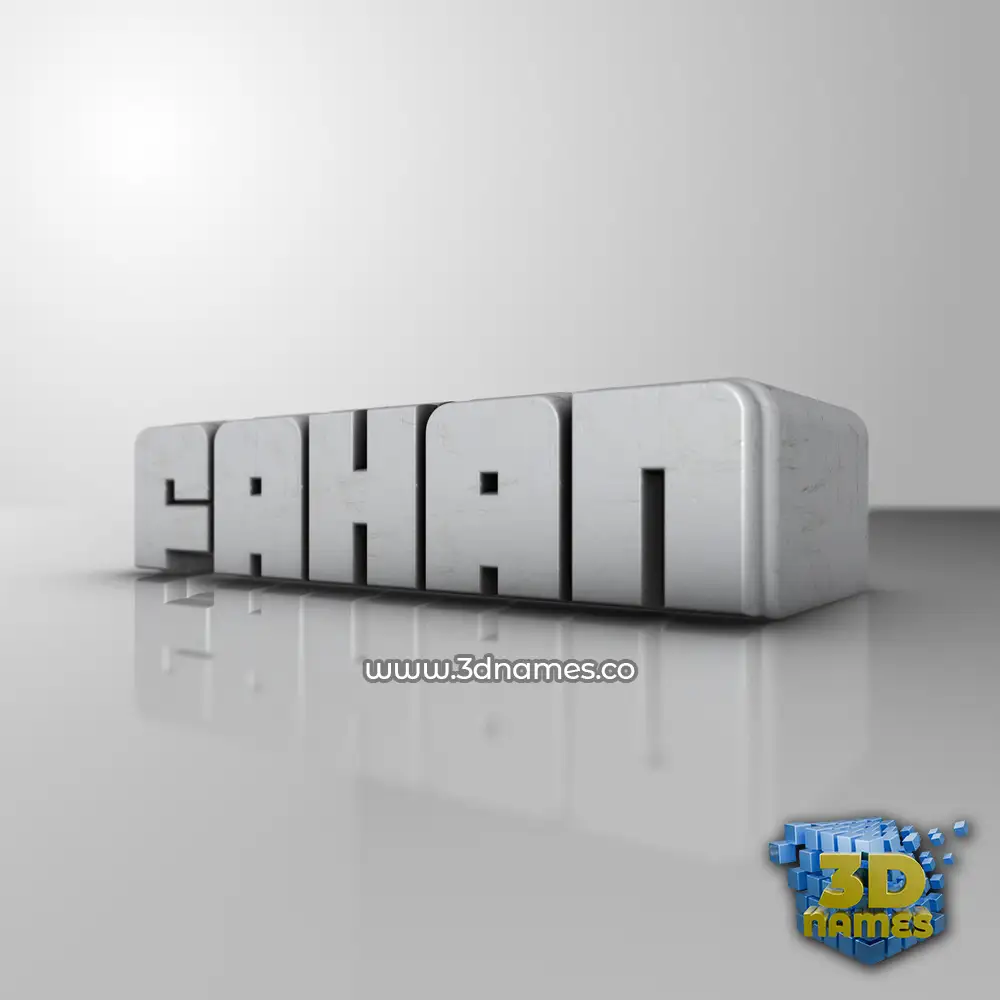fahan in White Metro style - 3D name wallpaper