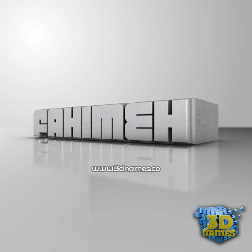 fahimeh in White Metro style - 3D name wallpaper