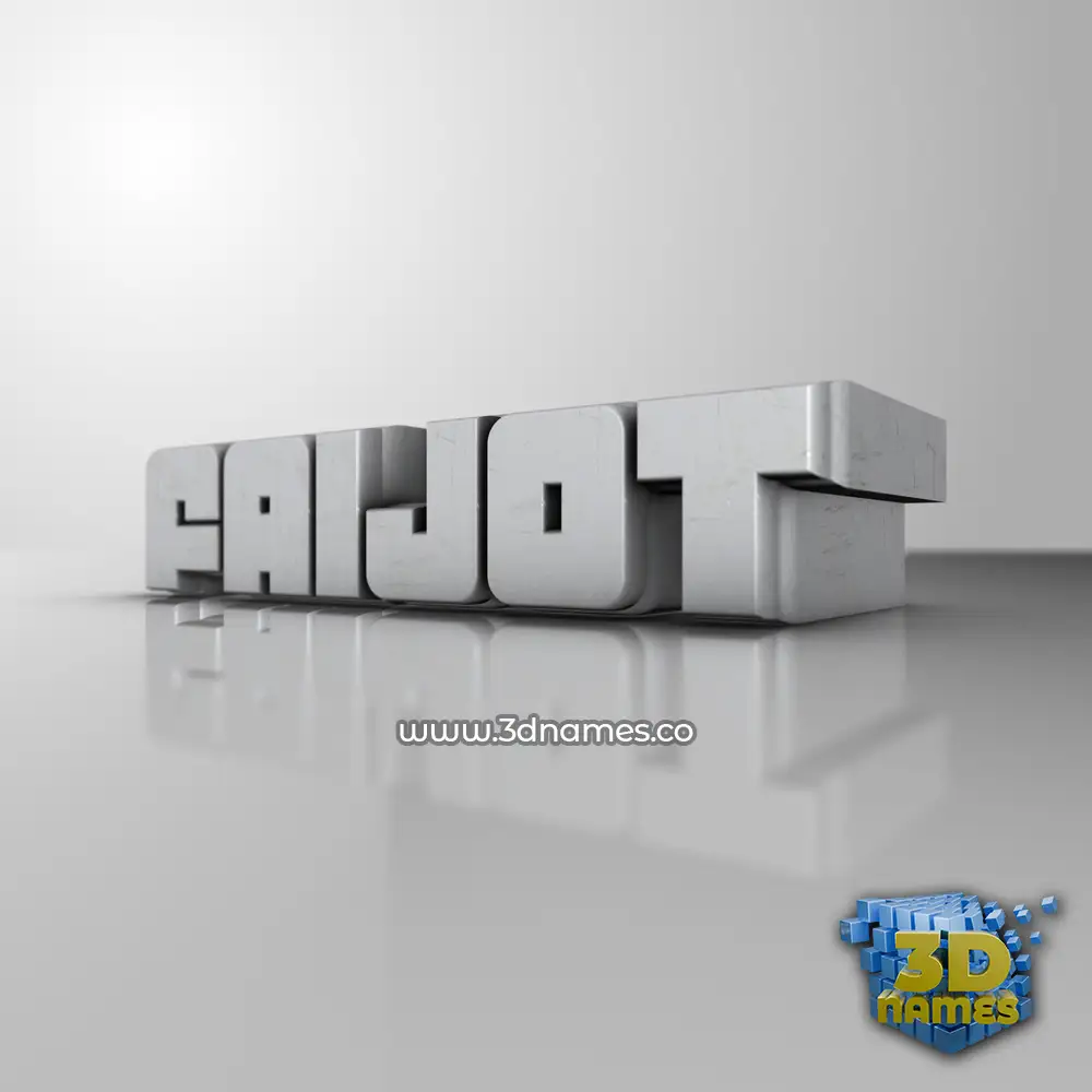 faijot in White Metro style - 3D name wallpaper
