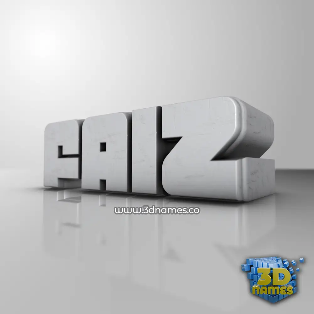 faiz in White Metro style - 3D name wallpaper
