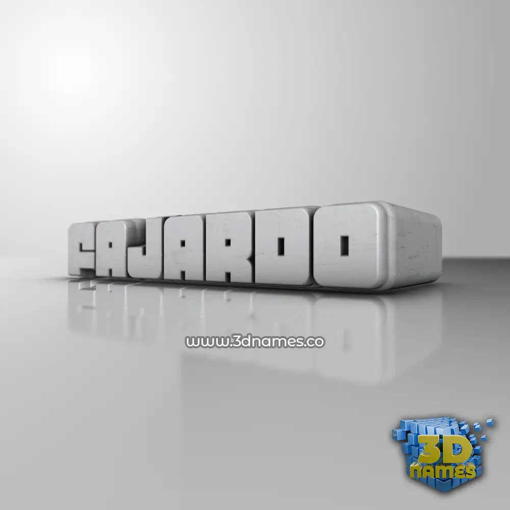 fajardo in White Metro style - 3D name wallpaper