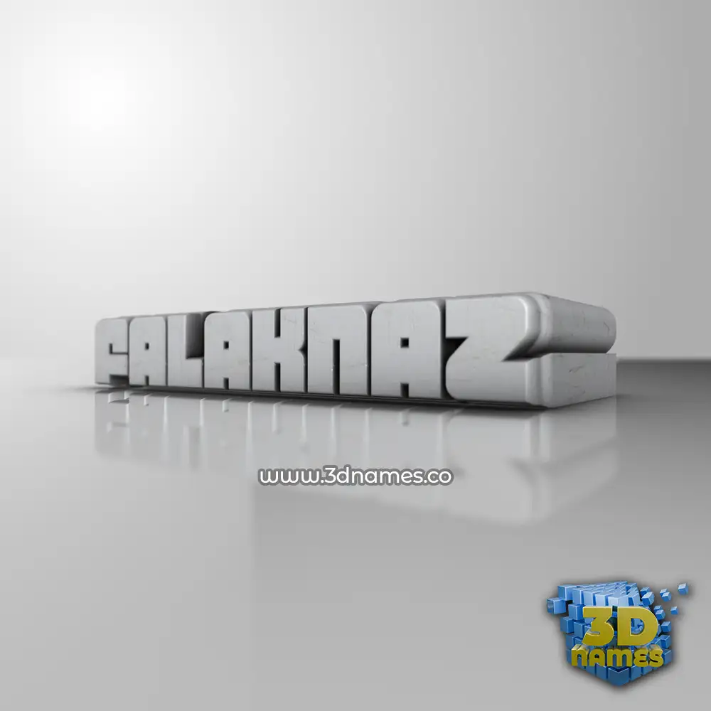 falaknaz in White Metro style - 3D name wallpaper