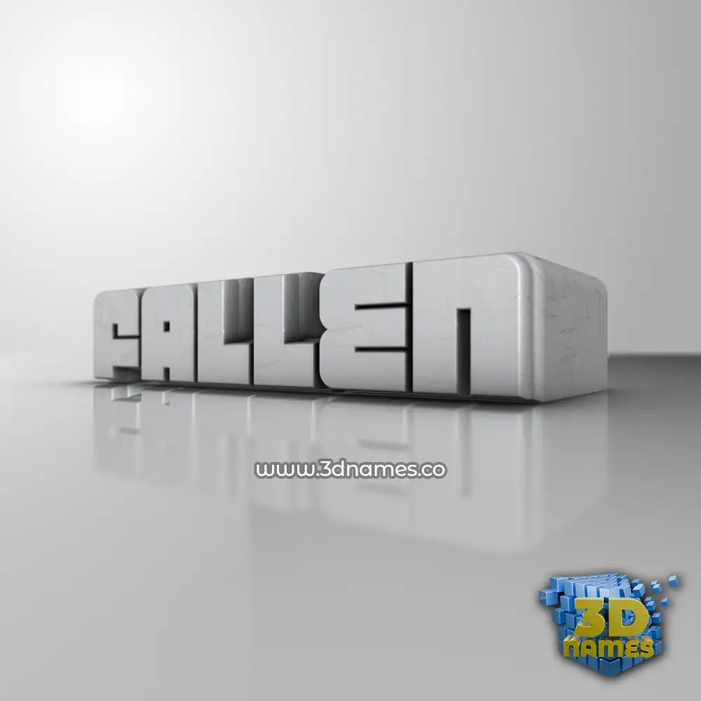 fallen in White Metro style - 3D name wallpaper