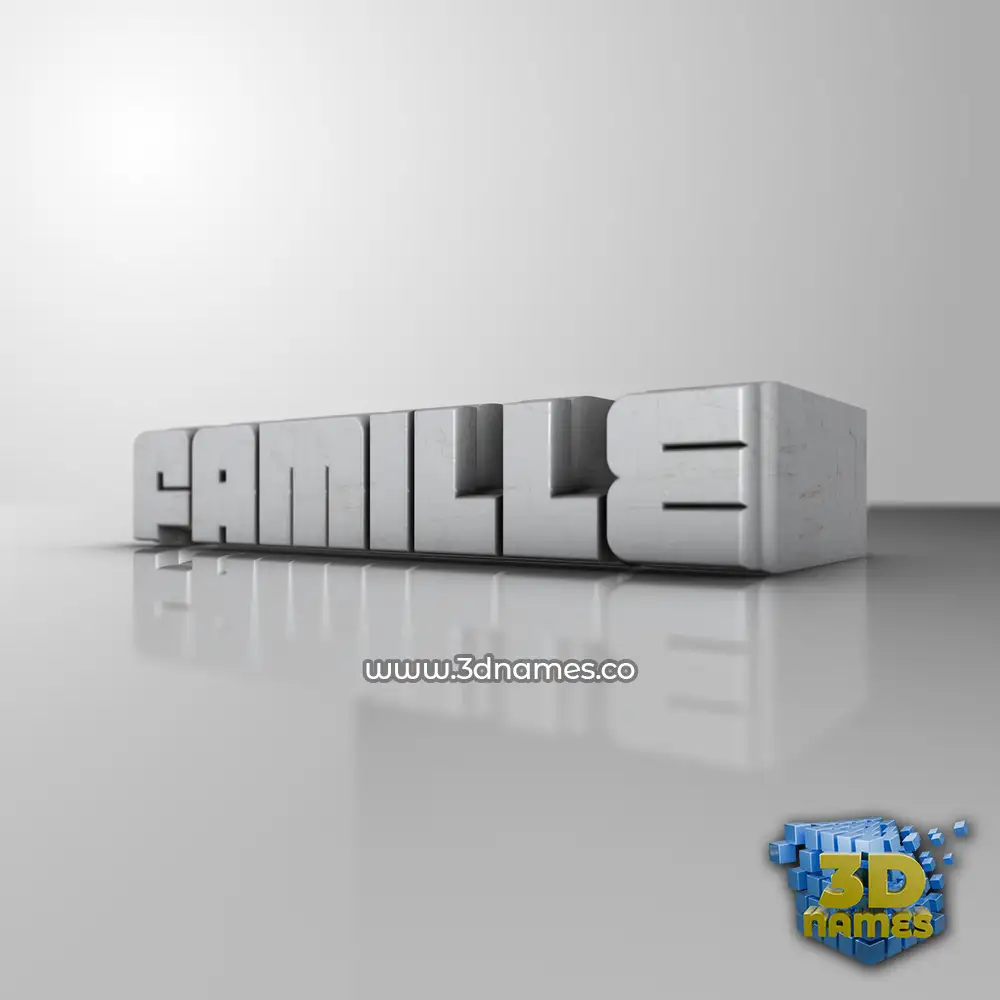 famille in White Metro style - 3D name wallpaper