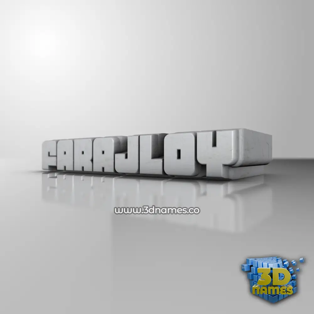farajloy in White Metro style - 3D name wallpaper