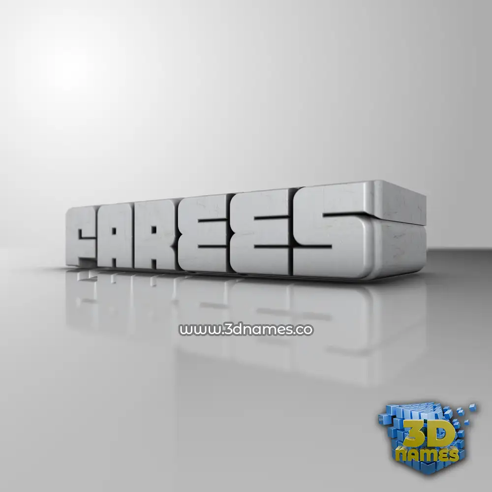 farees in White Metro style - 3D name wallpaper