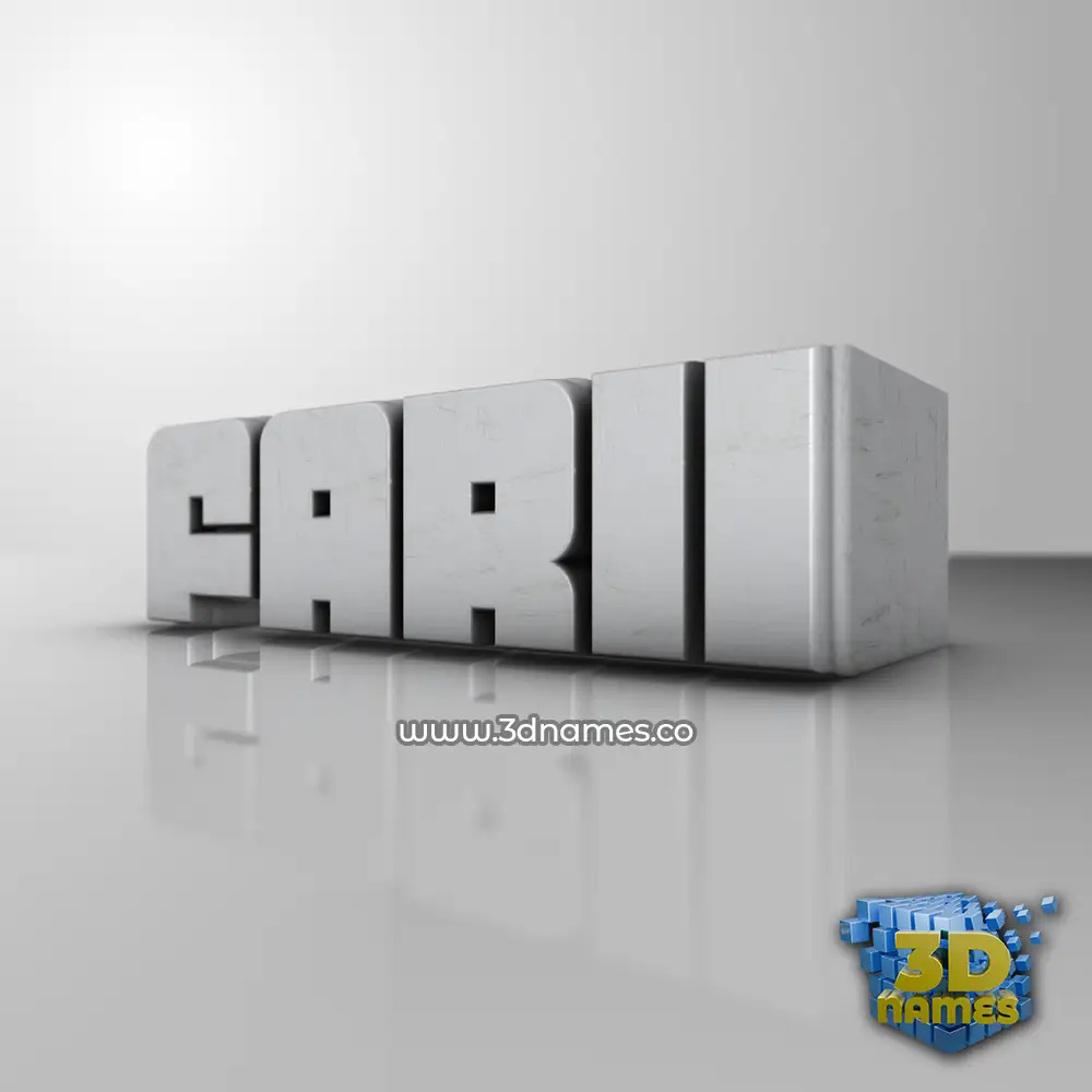 farii in White Metro style - 3D name wallpaper