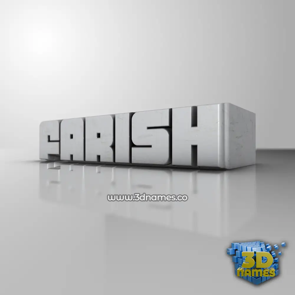 farish in White Metro style - 3D name wallpaper