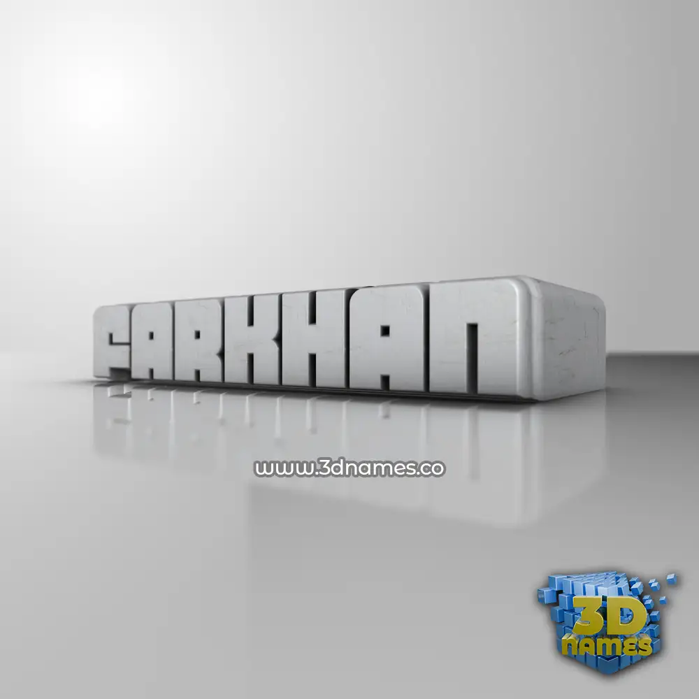 farkhan in White Metro style - 3D name wallpaper