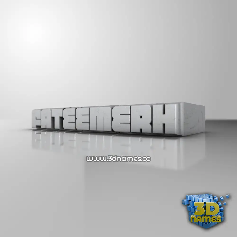 fateemerh in White Metro style - 3D name wallpaper