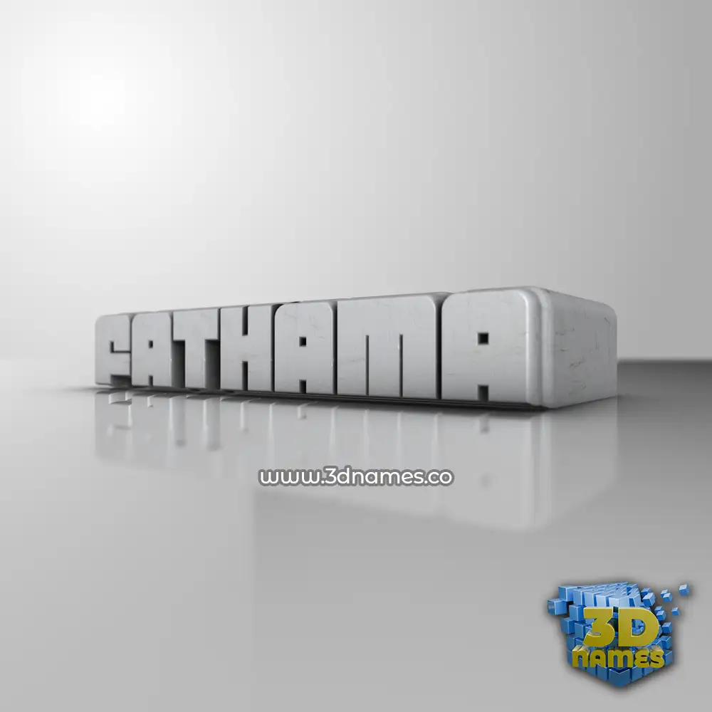 fathama in White Metro style - 3D name wallpaper