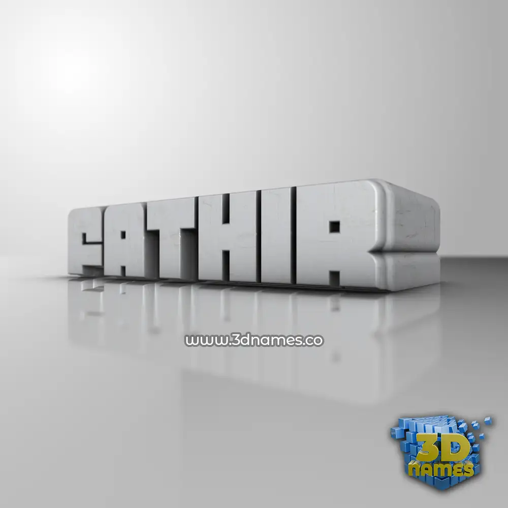 fathir in White Metro style - 3D name wallpaper